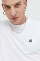 Хлопковая футболка 47 brand Mlb New York Yankees BB017TEMBRT564977WW белый