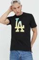 Βαμβακερό μπλουζάκι 47 brand Mlb Los Angeles Dodgers  100% Βαμβάκι