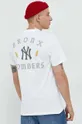 biały 47brand t-shirt bawełniany MLB New York Yankees
