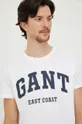 білий Бавовняна футболка Gant