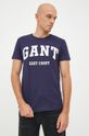 námořnická modř Bavlněné tričko Gant Pánský