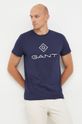 námořnická modř Bavlněné tričko Gant