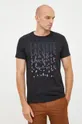 czarny Lacoste t-shirt bawełniany Męski
