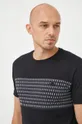 czarny Lacoste t-shirt bawełniany