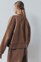 MUUV. hanorac de bumbac bluza.over.SMOOTHCOTTON maro ZW24