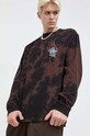 Odzież Volcom longsleeve bawełniany x MAX SHERMAN A3632307.BCL brązowy