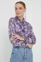 фиолетовой Рубашка Silvian Heach