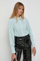 Beatrice B camasa din bumbac cu modele verde 23FA4058SHIRT