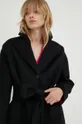 čierna Vlnený kabát Liviana Conti