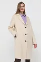 Beatrice B cappotto in lana beige