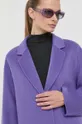 fialová Vlnený kabát Beatrice B
