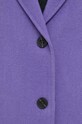 Beatrice B płaszcz wełniany 23FA2501DOUBLE fioletowy
