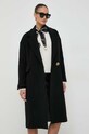 Beatrice B płaszcz wełniany czarny 23FA2546SOLID