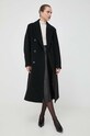 Beatrice B palton de lana 23FA2536SOLID negru ZW23