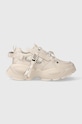 Kožené sneakers boty GOE platforma béžová MM2N4015.BEIGE