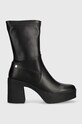 GOE botki imitacja skóry licowej czarny MM2N4047.BLACK