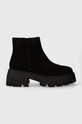 Σουέτ μπότες GOE 5-8 cm μαύρο MM2N4057.BLACK