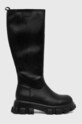 GOE kozaki skórzane pozostałe czarny MM2N4070.BLACK