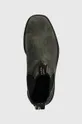szürke Blundstone magasszárú cipő velúrból