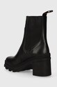 Obuwie Charles Footwear sztyblety skórzane Melby Melby czarny