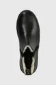 μαύρο Δερμάτινες μπότες τσέλσι Charles Footwear Nessa