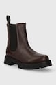 Charles Footwear bőr bokacsizma Julie Julie.Boots.Dark.Brown barna ZW23