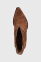 Charles Footwear cizme de cowboy din piele intoarsa Viola maro Viola.Western.B.L.C