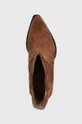 rjava Kabojski škornji iz semiša Charles Footwear Viola