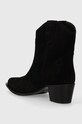 Încălțăminte Charles Footwear cizme de cowboy din piele intoarsa Viola Viola.Western.B.L.B negru