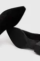 črna Elegantni škornji iz semiša Charles Footwear Viola