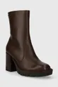 Шкіряні черевики Wojas коричневий