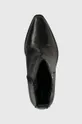 čierna Kožené členkové topánky Wojas