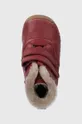 burgundské Detské zimné kožené topánky Froddo