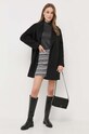 Sukně s příměsí vlny Silvian Heach GPA23382MG černá ZW23