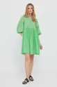 Βαμβακερό φόρεμα Rich & Royal πράσινο