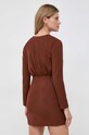 Odzież Silvian Heach sukienka CVA23022VE brązowy