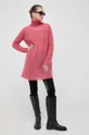 Μάλλινο φόρεμα Liviana Conti ροζ