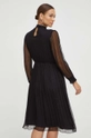 Îmbrăcăminte Nissa rochie de matase RC14354 negru