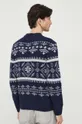 Blauer sweter 80 % Wełna, 20 % Nylon