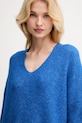 Vlněný svetr Mos Mosh modrá 153900