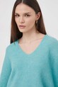 Mos Mosh sweter wełniany zielony 153900