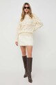 Silvian Heach sweter z domieszką wełny CVA23133MA beżowy ZW23