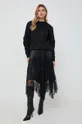 Silvian Heach gyapjúkeverék pulóver fekete
