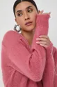 ροζ Πουλόβερ με προσθήκη μαλλιού Liviana Conti