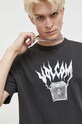 Volcom t-shirt bawełniany nadruk szary A5232305.BLK
