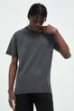 grigio Solid t-shirt in cotone Uomo