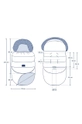 La Millou śpiworek do wózka Combo 149320.Spi niebieski ZW24