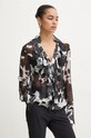 Blugirl Blumarine koszula jedwabna szary RF4118.T3948