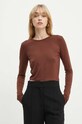 Silvian Heach tricou DROMI maro GPA24300TS