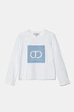 Dětské tričko s dlouhým rukávem Twinset s elastanem bílá 242GJ2030.128.170